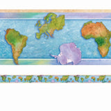 WORLD CONTINENTS STRAIGHT BORDER