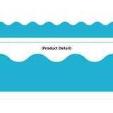 BORDER SKY BLUE SOLID SCALLOPED