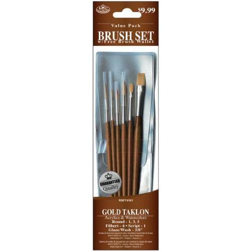 GOLD TAKLON BRUSH SET PQ.6