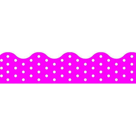 BORDER POLKA DOTS PINK
