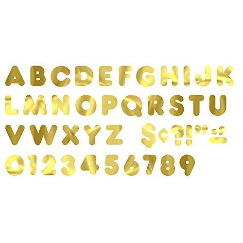 GOLD METALLIC CASUAL UPPERCASE