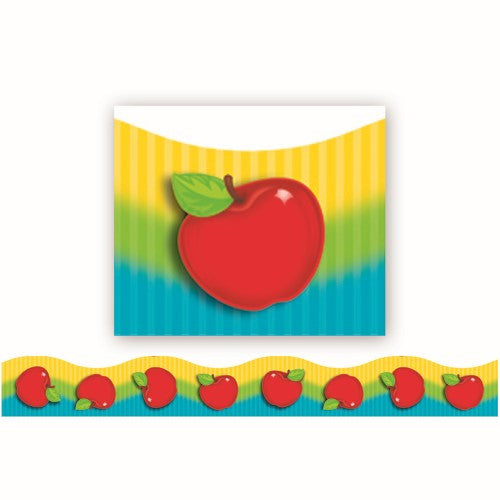 SHINNY RED APPLE APPLE BORDER