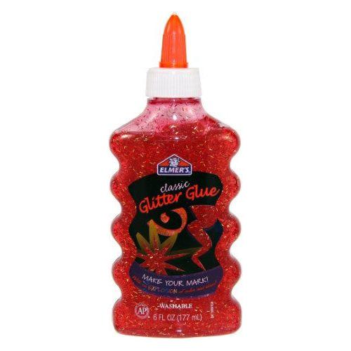 GLITTER GLUE 6 OZ RED