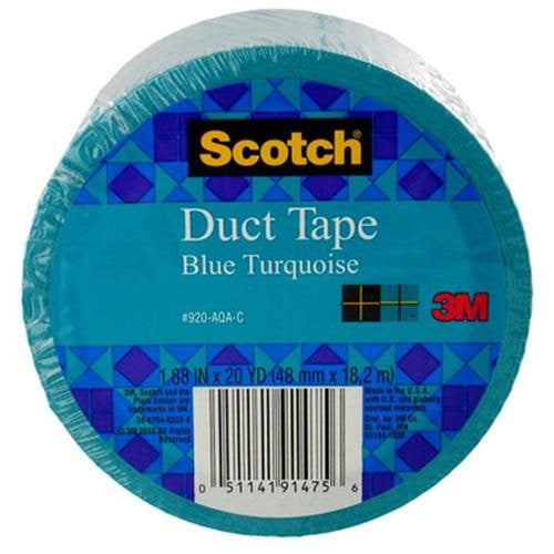 DUCT TAPE 1.88" X 20YD COLOR BLUE TURQUESA
