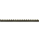 BORDE SCALLOPED GOLD GLITTER STARS