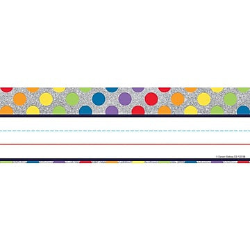 RAINBOW DOTS ON GLITTER NAMEPLATES