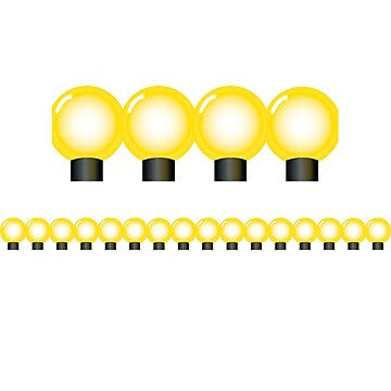 YELLOW BULDS DIE CUT BORDERS