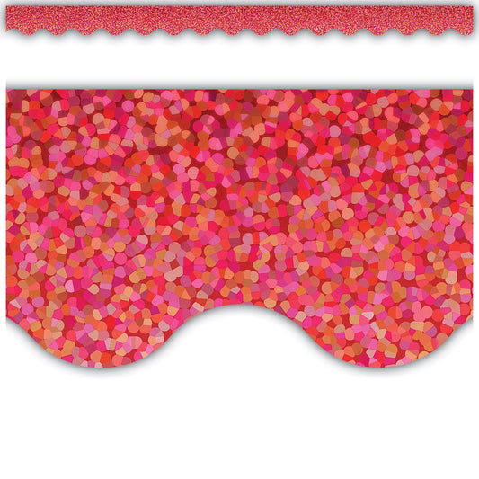 RED SPARKLE BORDER