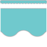 LIGHT TURQUOISE BORDER SCALLOPED