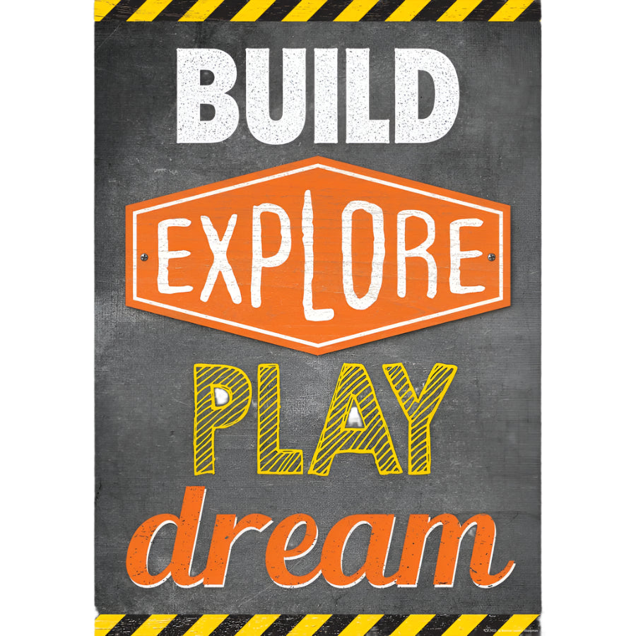 BUILD, EXPLORE, PLAY, DREAM POSTER