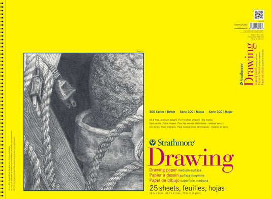 Strathmore 300 Series Drawing Pad | 18"X24" | 25 Sheets