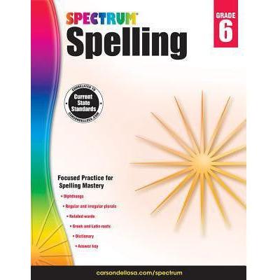 SPECTRUM SPELLING WORKBOOK GRADE 6