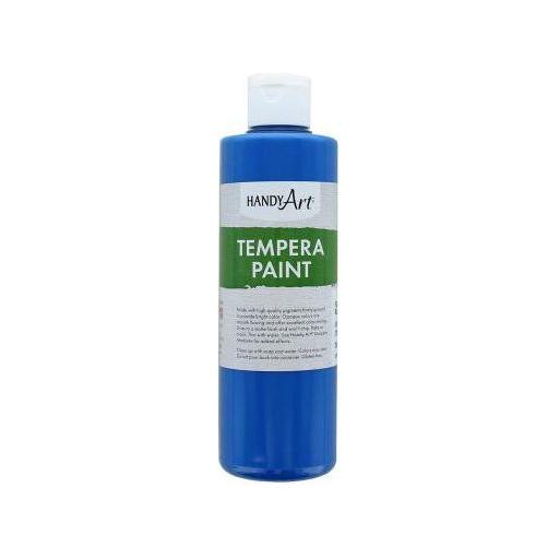 TEMPERA PAINT FLUORESC BLUE 8 ONZ