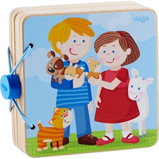 WOODEN BABY BOOK ANIMAL FRIENDS