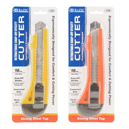 RETRACTABLE SNAP-OFF UTILITY 18MM