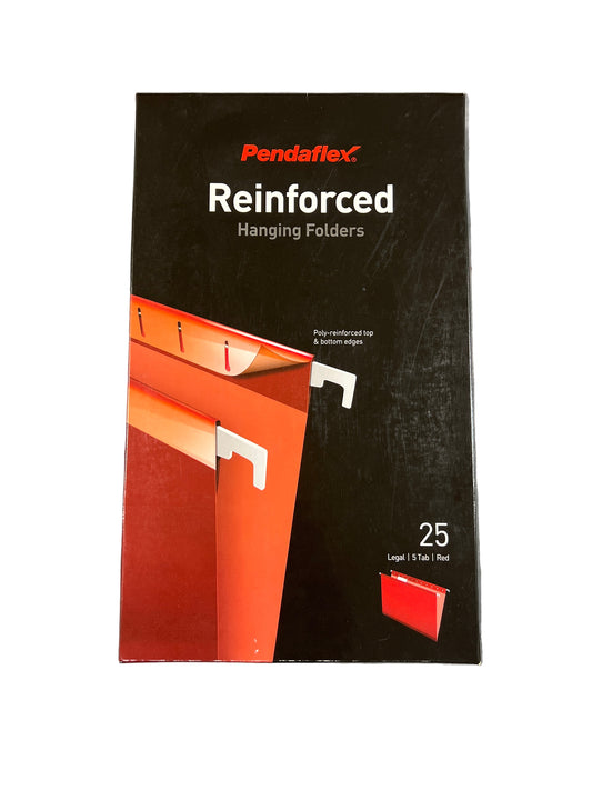 OX HANGING FOLDER LGL RED #4153-1/5