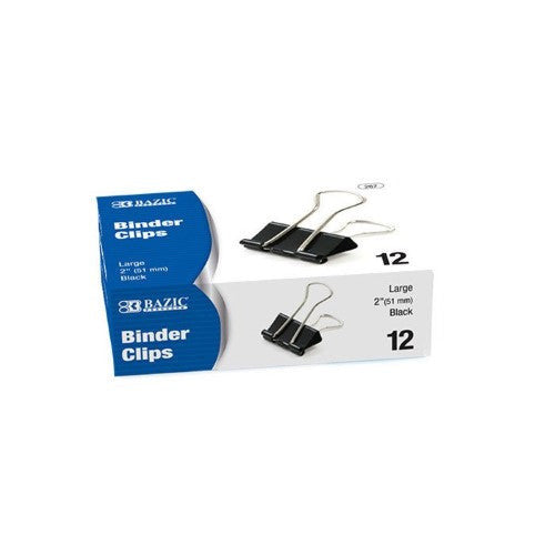 BINDER CLIPS LARGE 2" PQ.12