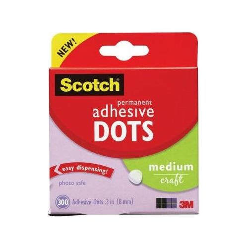 PERMANENT ADHESIVE DOT MEDIUM CRAFT 300 PC