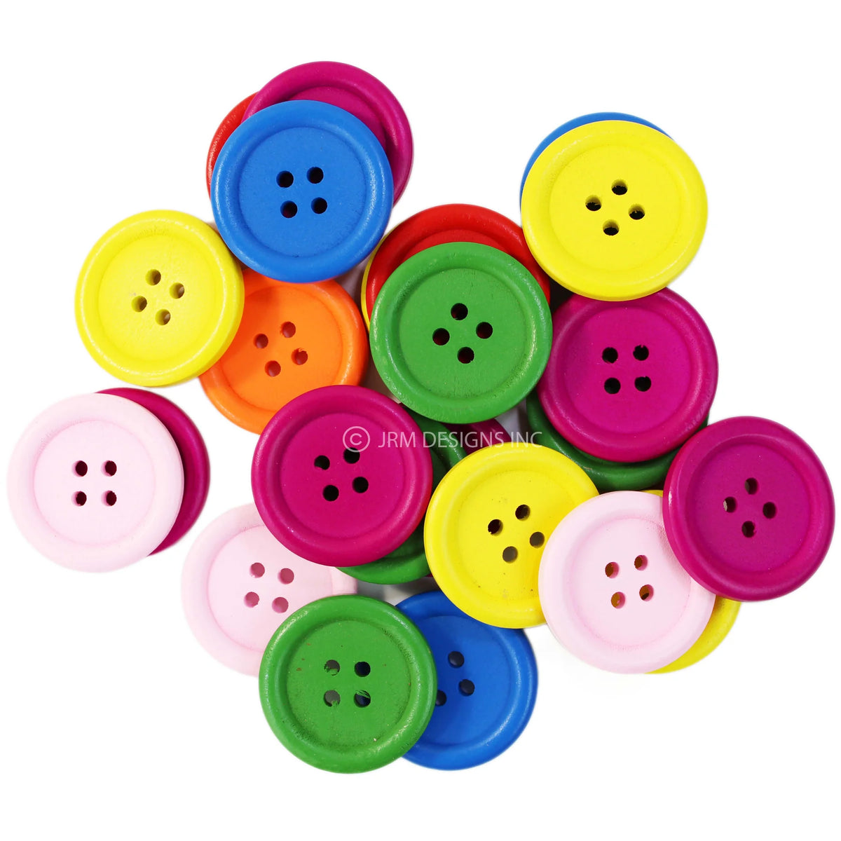 Clown Button Asst. Colors 24 pcs
