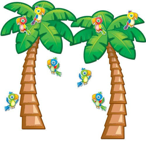 BULLETIN BOARD SET TROPICAL TREES