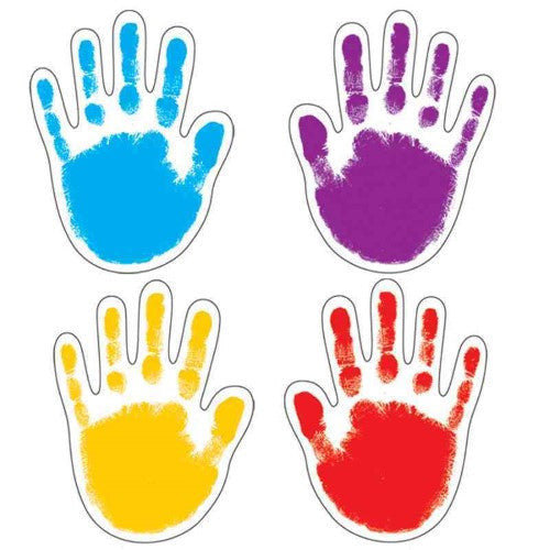 HANDPRINTS COLORFUL CUT-OUTS