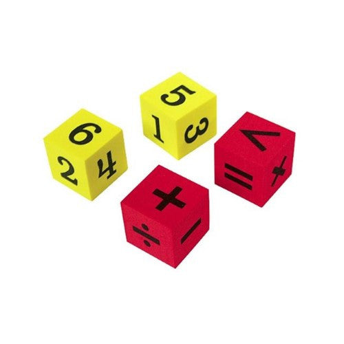 FOAM NUMBERS & OPERATIONS DICE