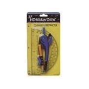 SAFETY COMPASS & PROTACTOR 6" SET