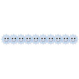 HAPPY SNOWFLAKES DIE CUT BORDER