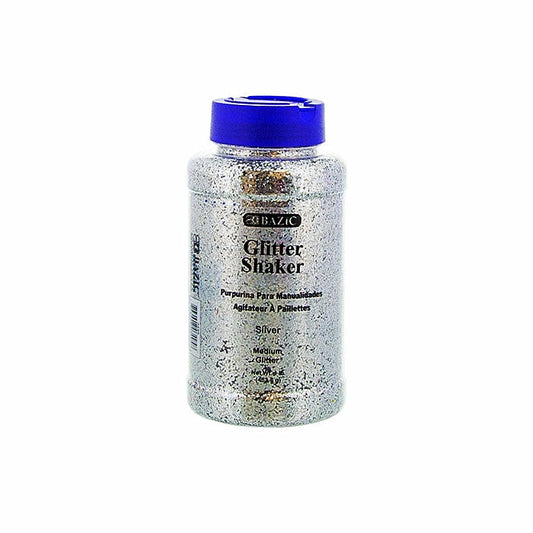 GLITTER SHAKER SILVER 1LB