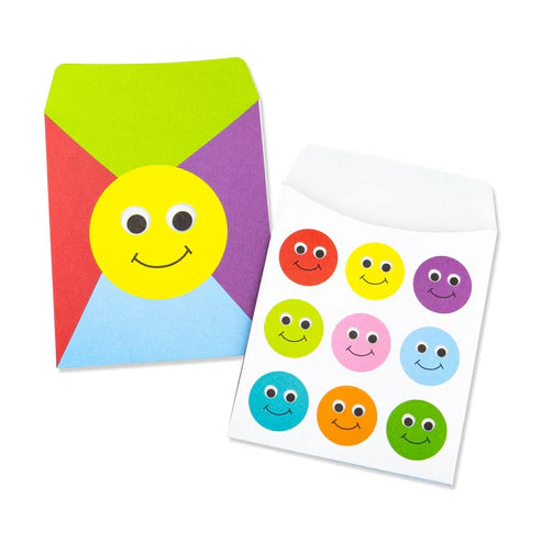 SMILEY FACE LIBRARY POCKETS 24PCS