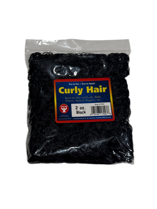 CURLY HAIR - 2 OZ BLACK