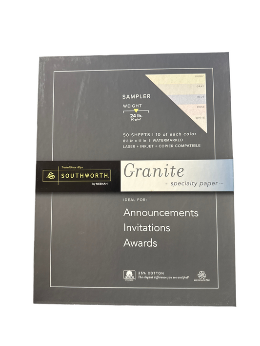 SW GRANITE PAPER ASST 24LB #P914S (PQ.50)