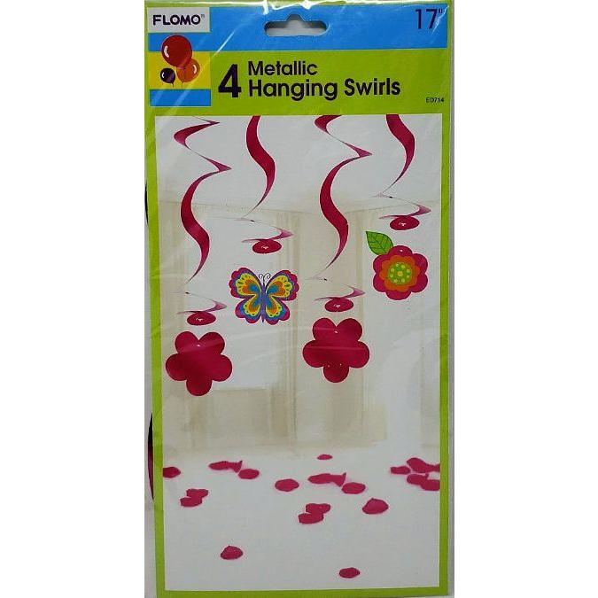 METALLIC HANGING SWIRLS