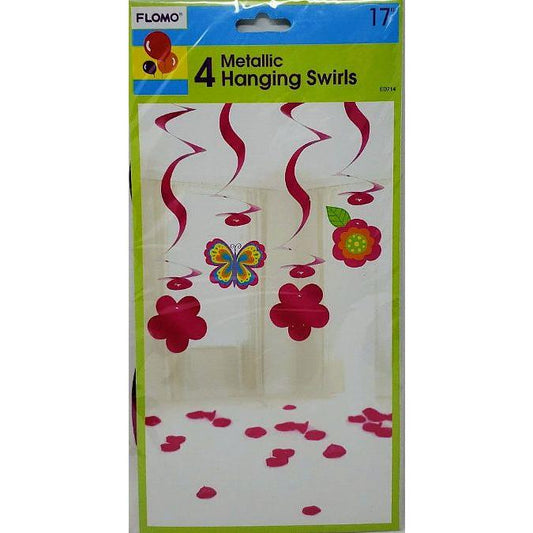 METALLIC HANGING SWIRLS