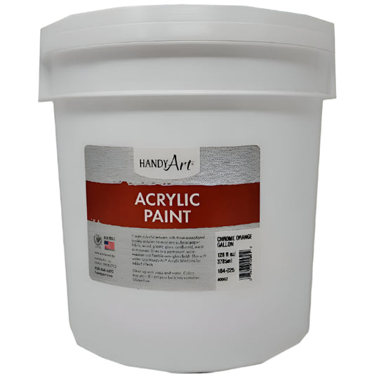 ACRYLIC PAINT CROME ORANGE GALLON