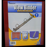 HARD VIEW BINDER 1" BURGUNDY