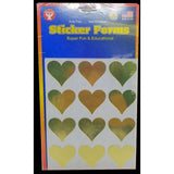 HEARTS GOLD STICKERS
