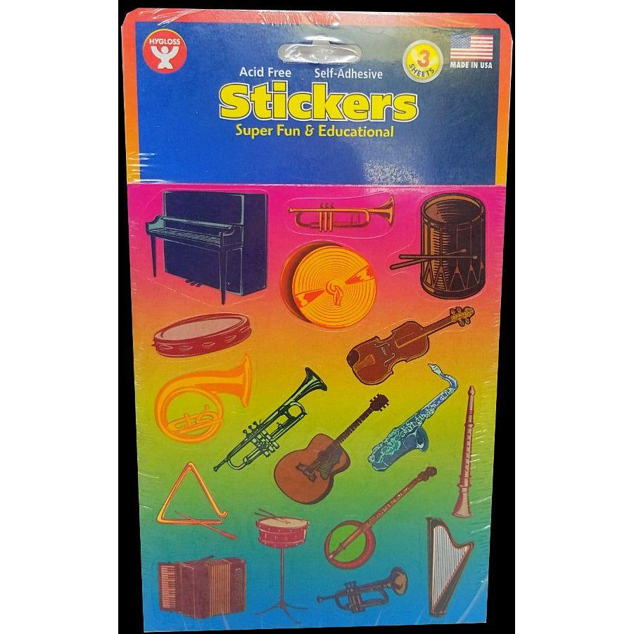 HY MUSICAL INTRUMENTS STICKERS