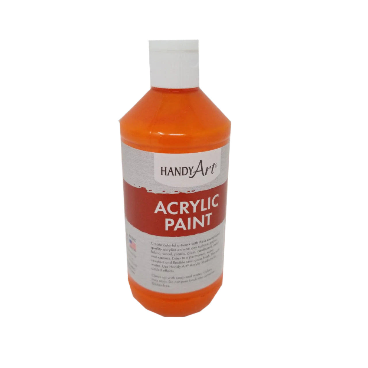ACRYLIC PAINT CHROME ORANGE 8 ONZ