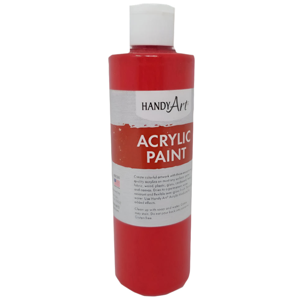 ACRYLIC PAINT BRITE RED 8 ONZ