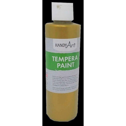 TEMPERA BRASS METALLIC 8 OZ