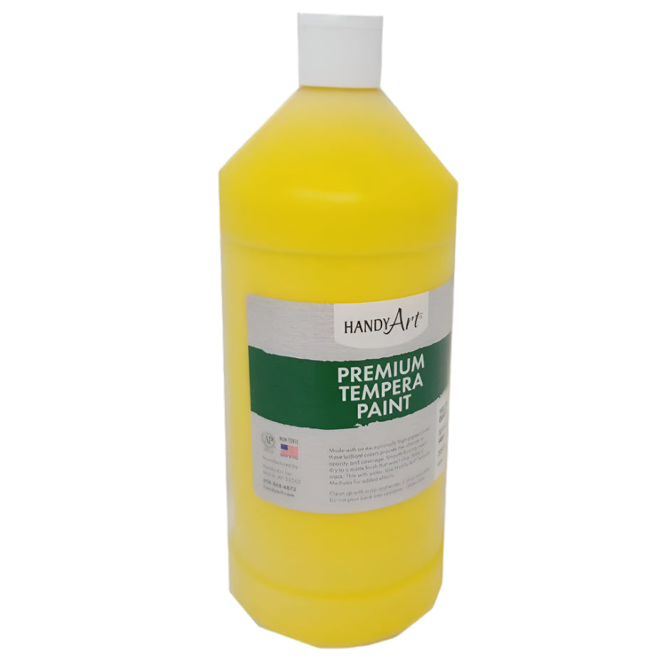 TEMPERA PREMIUM PAINT YELLOW 32OZ