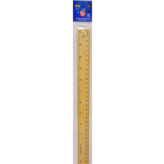 REGLA DE 12" MADERA