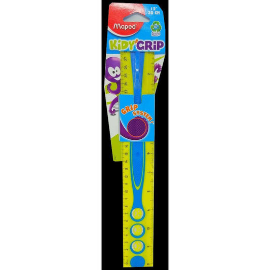 RULER 30 CM KIDY GRIP INCH SLEEVE