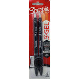 SHARPIE S.GEL 0.5MM 2CT BLACK