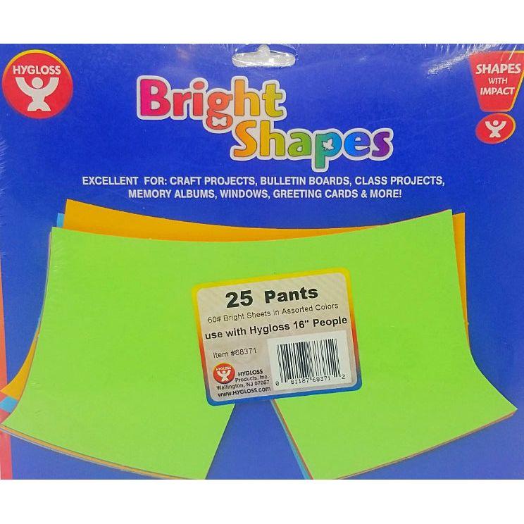 PANTS SHAPE CUT-OUTS