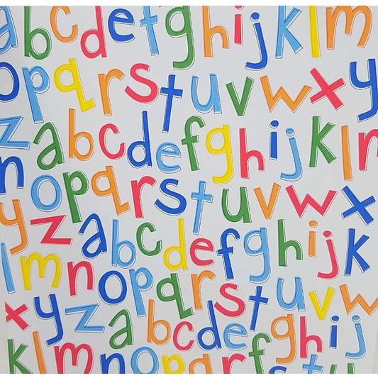 PATTERNED PAPER PRIMARY ALPHABET SINGLE 12X12