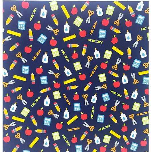 PATTERNED PAPER PENCIL SINGLE 12X12