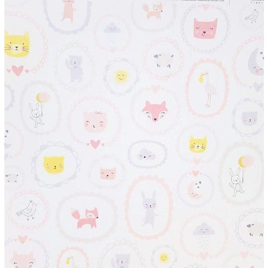 PATTERNED CARDSTOCK BABY GIRL SINGLE 12X12