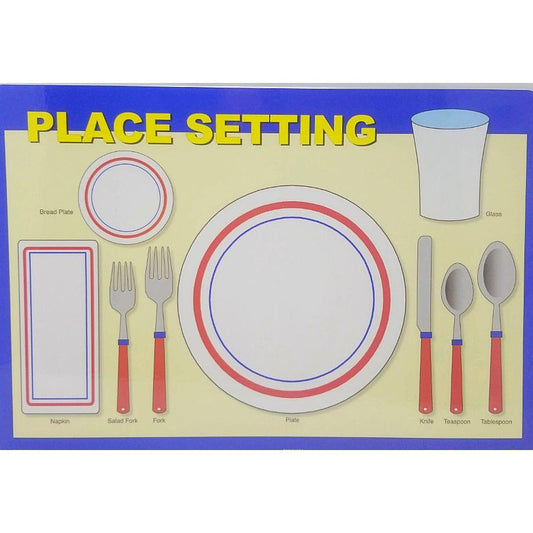 PLACE SETTING PLACEMAT 17.5''X12''